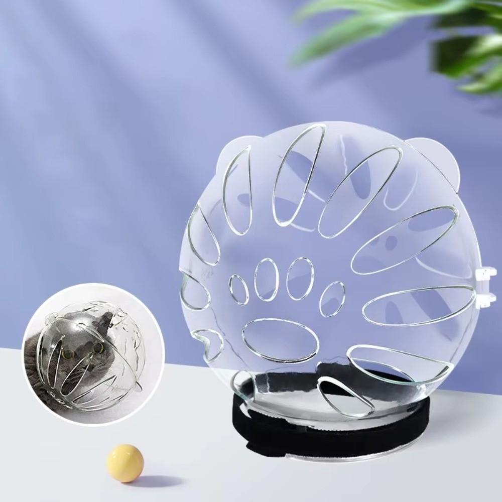 Sturdy Cat Head Cover Ball-shaped Pet Protective Helmet Paw Cover Anti-bite Mask  Prevent Licking