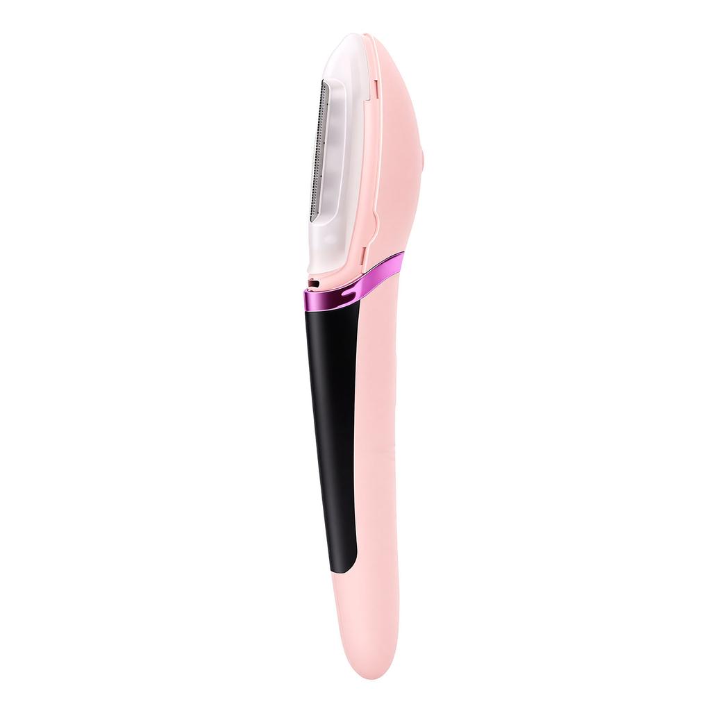 Facial Exfoliation Hair Removing Tool Rechargeable Face Exfoliating Hair Removal Tool with LED Light Pink