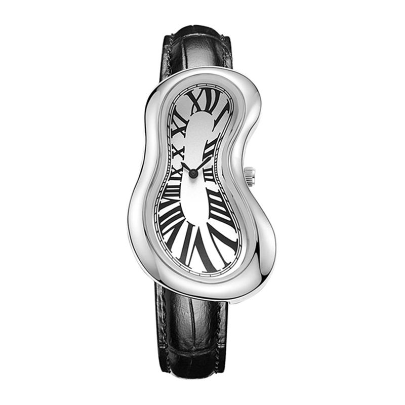 Retro Trendy Pánské hodinky Twisted Design Y2k Styl Niche Personalizované Křemenné hodinky pro Ženy Hodinky