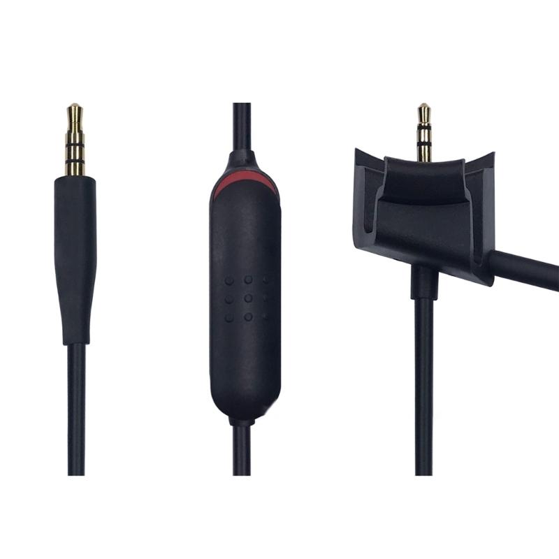 Detachable Boom Mic with Inline Mute Enhances Gaming for QC35 II & QC35 Headphones Repalcement Microphone Cable