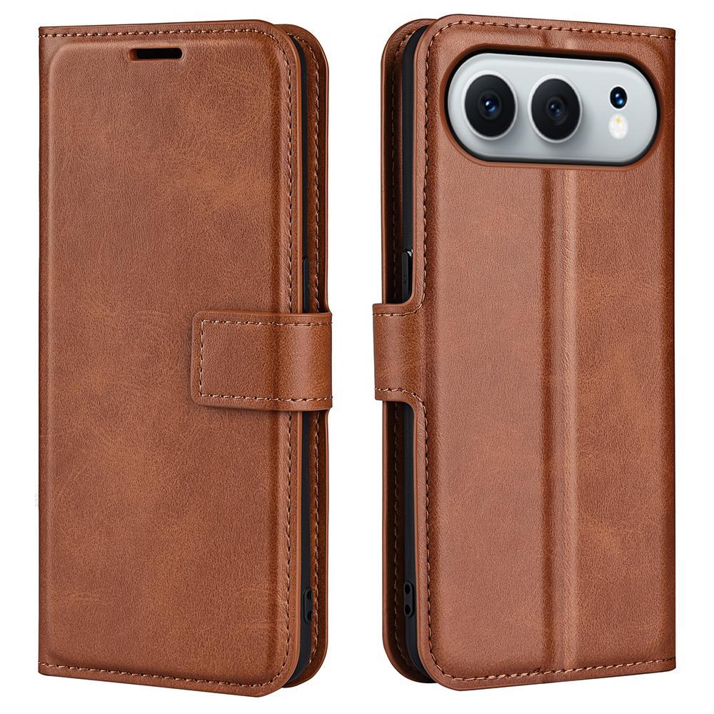 For Honor 500 5G Stand Case Anti-Scratch Calf Texture Leather Phone Cover