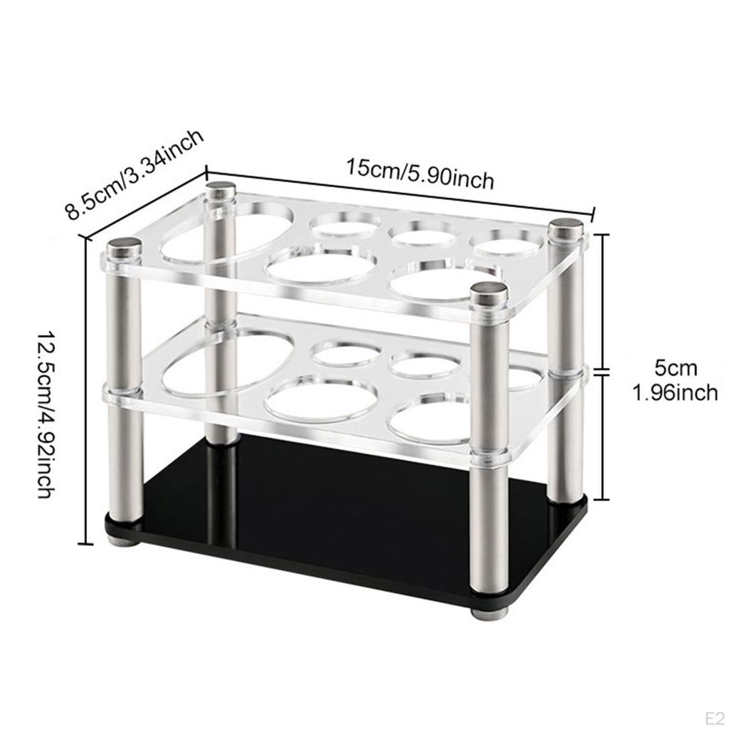 Acrylic Toothbrush Holder Washroom Organizer Large Capacity Toothpaste Storage