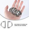 Folding Design Deck Pull Lift Ring Double D Ring Marine Folding Pad Eye  Marine Use