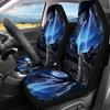 Night Wolf Printed Seat Cover, Comfortable Decoration Set, Car Protector Accessories, Easy To Install, Suitable for Most Cars