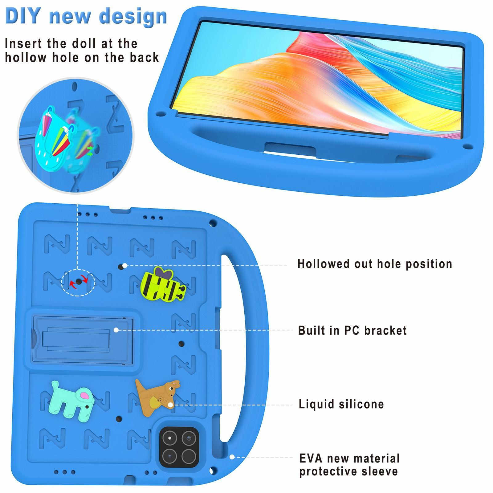 

For Xiaomi Pad 7 Pro/Pad 7 Kickstand Case EVA+PC Tablet Protection Cover with Shoulder Strap Green