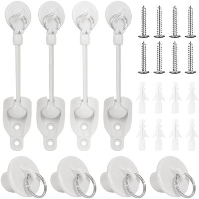 28pack Roller Shades Safety Chain Retainers Cord Guide Curtain Clear Clip for Patios and Garden