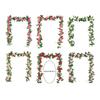 Artificial Rose Vine Artificial Flower Hanging Plant Decoration for Home Bedroom Garden Wedding Outdoor and Indoor Use