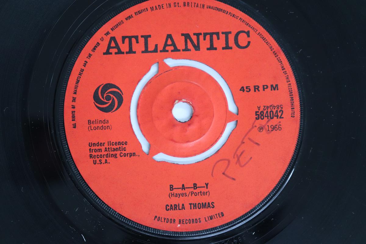 

7inch Record CARLA THOMAS - B—A—B—Y 584042 Atlantic 1966 UK Soul/Funk Used