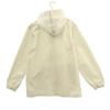 Lacoste Hergestellt in Japan Logo-Patch Hoodie Baumwolljacke 42 weiß Damen Gebraucht
