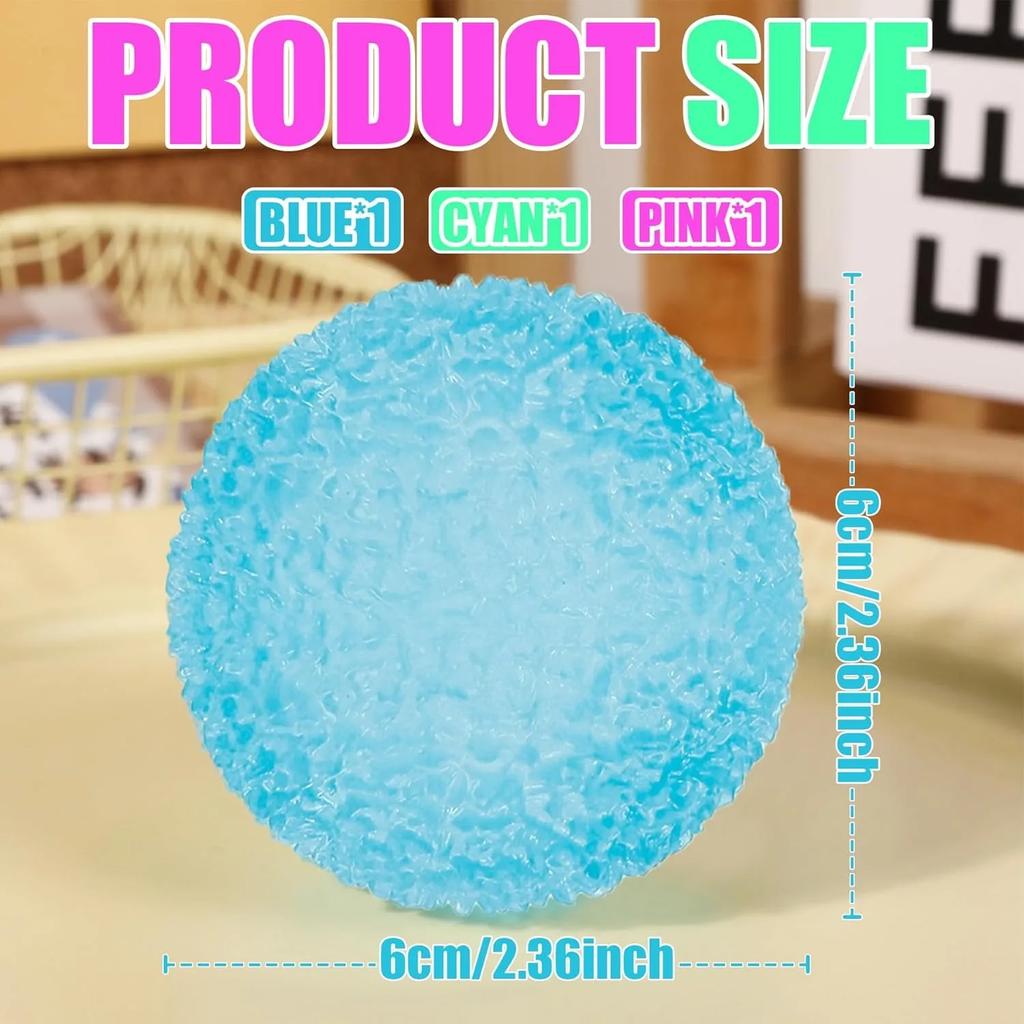 Große Weiche Sensorische Stressbälle Texturierte Memory-Gel Weiche Fidget-Spielzeuge Angstlinderung Knetball für Autismus/ADHS Partygeschenke Geschenk