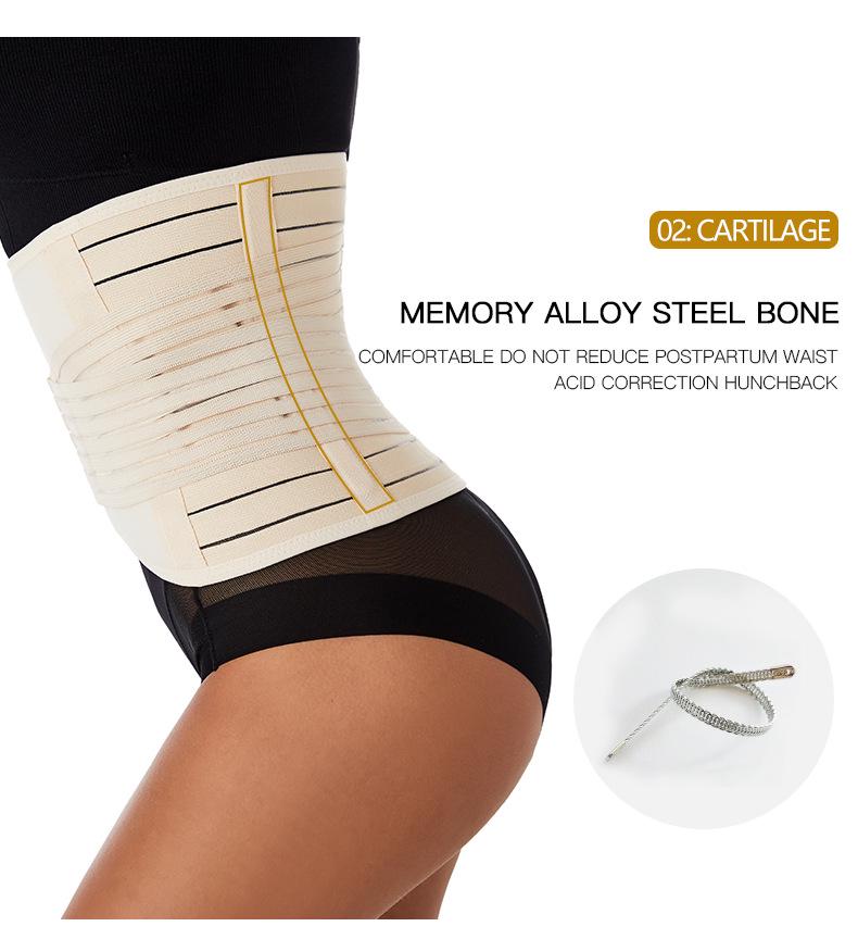 Women's Postpartum Abdominal Binder Waist Cincher & Tummy Control Belt - Plus Size Body Sculpting Corset