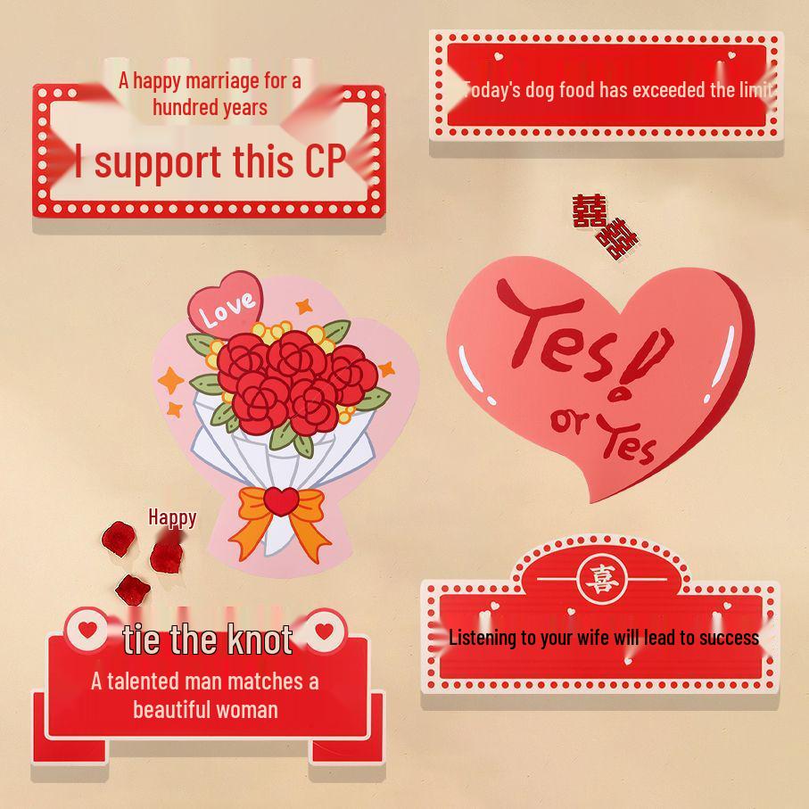 Wedding Party Props: Bride, Bridesmaid & Groomsman Photo Signs for Group Shots & Games