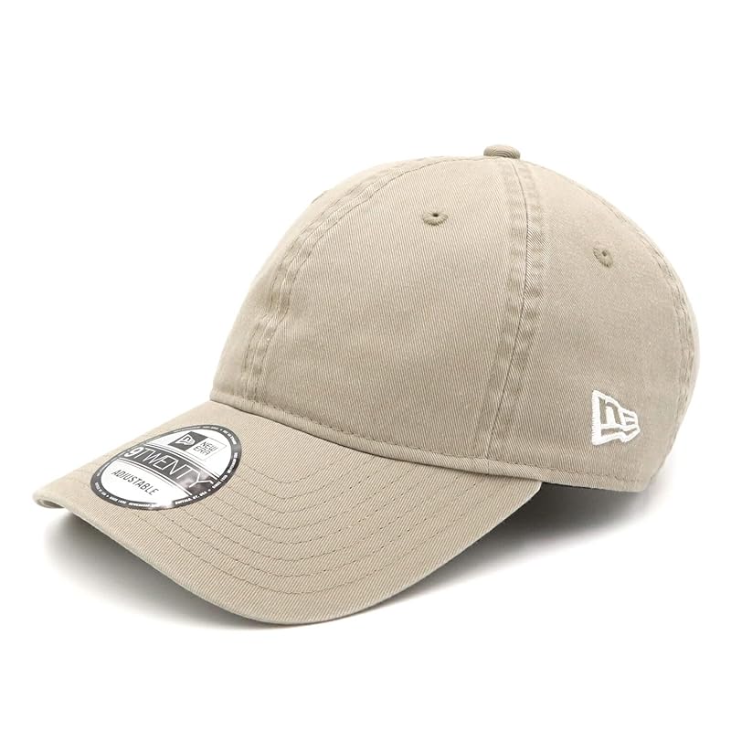 

[New Era] cap 9TWENTY basic plain pebble M/L 920 WASHED BASIC PEB WHI 25J