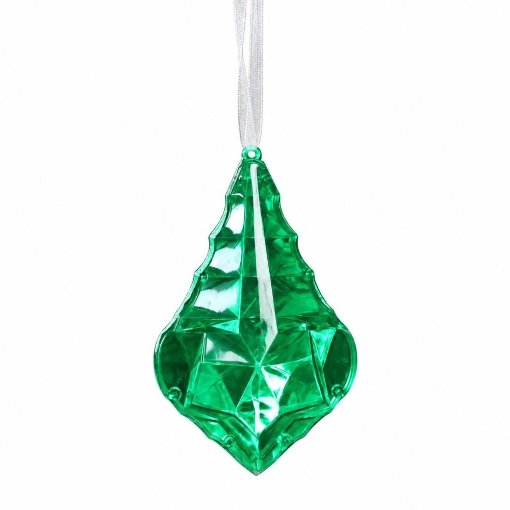 Faceted Christmas Tree Ornament Plastic Faceted Tree Ornament Window Hanging Decor