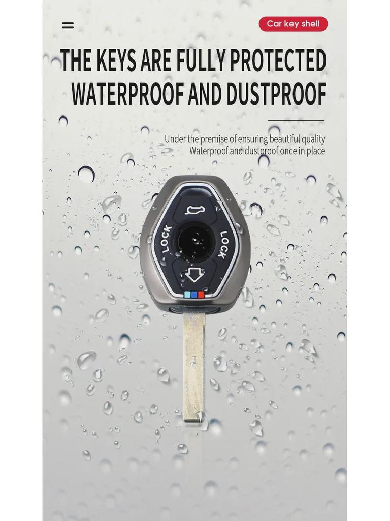 BMW Classic Straight Car Key Cover: Compatible with X35, Z34, 357 Series, E38, E39, E46, E83 Models.