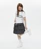 Ohesio Mixed Banding Shirring Skirt, Charcoal