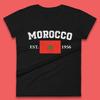 Morocco Est 1956 Womens T-Shirt Mens Tops Tees Unisex