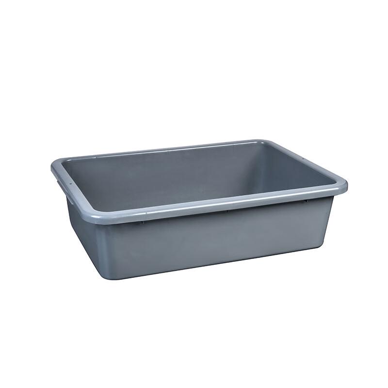 Wuhua Thickened Large Gray Plastic Tableware Basins - Set of 5