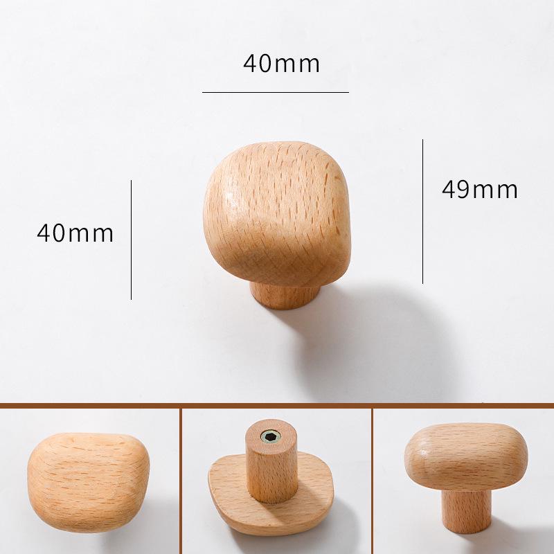 Solid Wood No-Punch Wall-Mounted Coat Hook