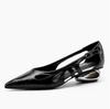 Fashion Slip-on French Shallow Wrapped Toe Low Heel Shoes Women's Summer New Pointed Toe Small High Heel Single Shoes
