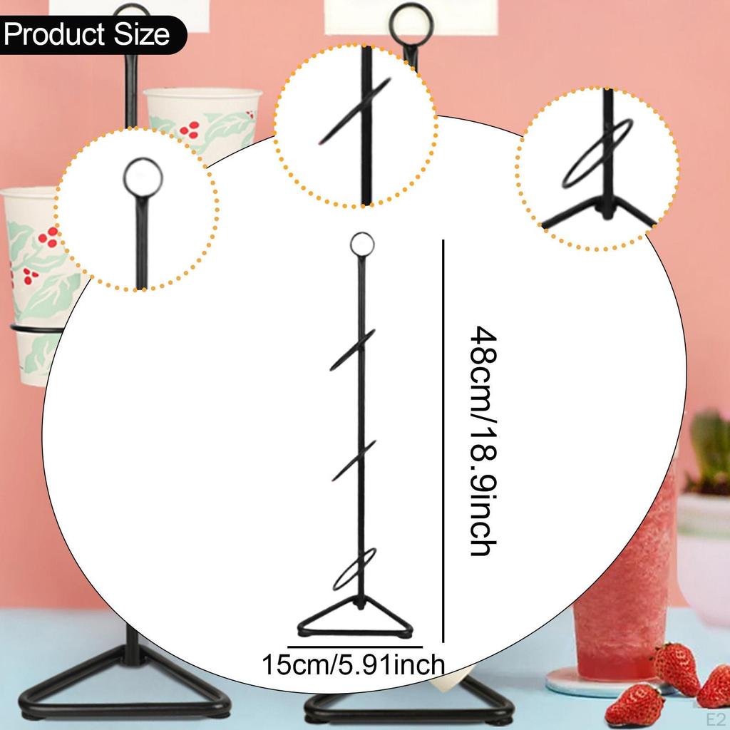 Coffee Cup Holder Display Stand Dispenser Cafe Supplies Shelf for Counter Beverage