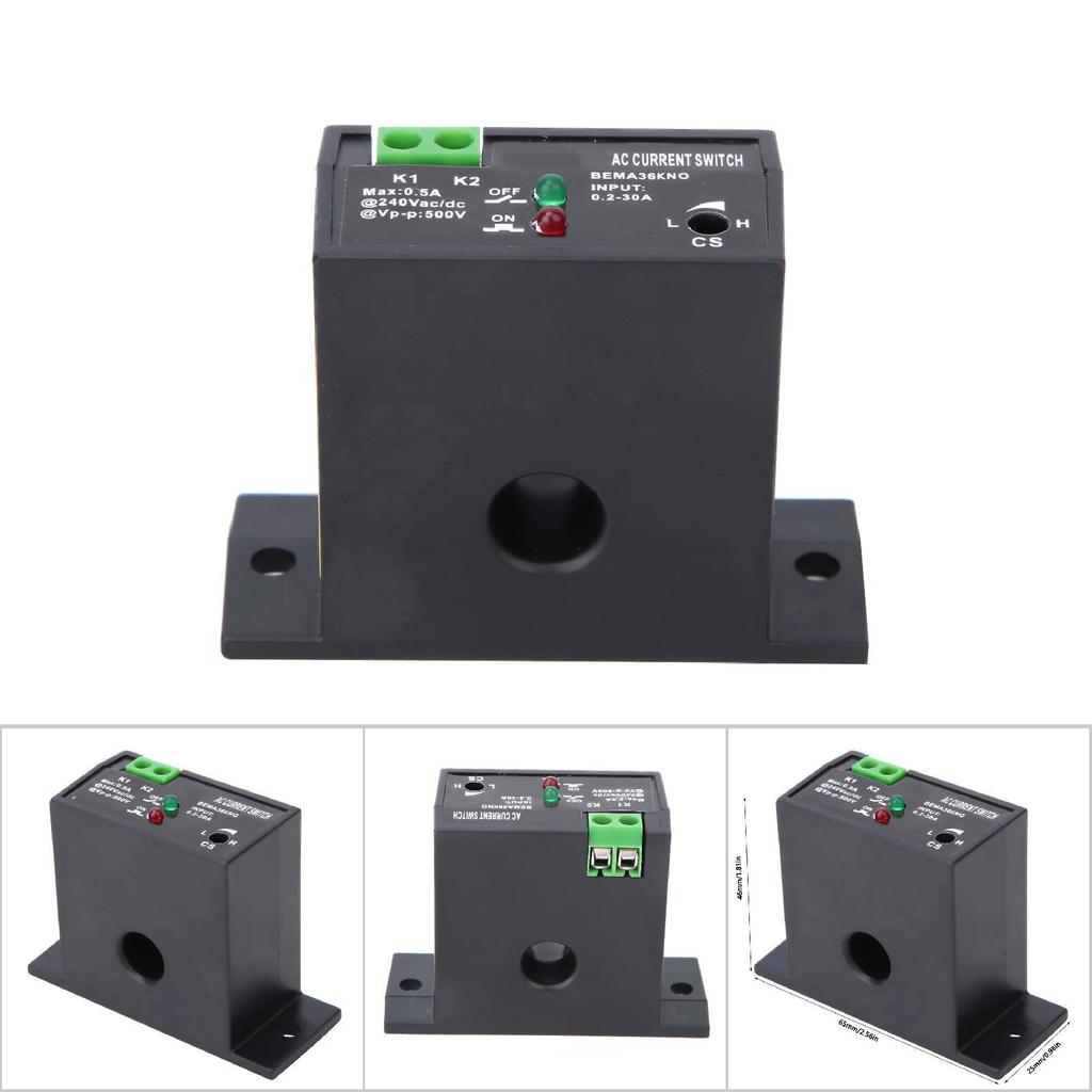 Flameproof Adjustable AC Sensing Switch 0.2 30A Self Powered Sensing Switch(Normally Open)