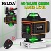 4D 16 //3D 12 Line Green Laser Level 360° Auto Self Leveling Rotary Cross Measure