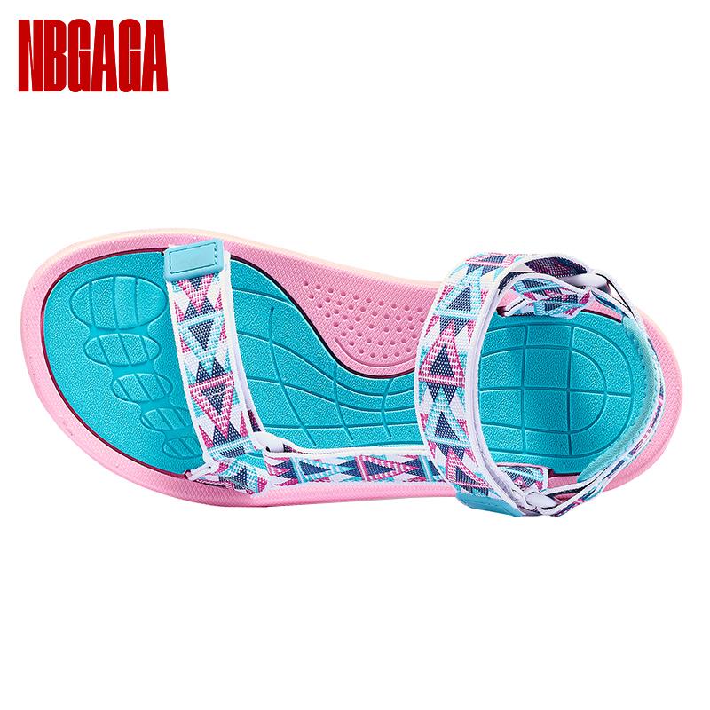 Girls Outdoor Sandals Summer Lightweight Breathable Walking Beach Shoes Open-Toe Comfortable Outdoor Sport Sandals for Kids