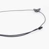 Jbans Classic All-Black Chain Pendant String Necklace (C2401-An791_Bk)
