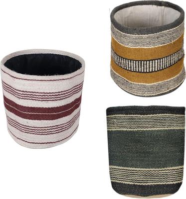 Sturdy Jute Plant Basket Modern Woven Basket for 10" Flower Pot Floor Indoor Planters, Storage Organizer Basket Rustic Home Décor Plant Containers