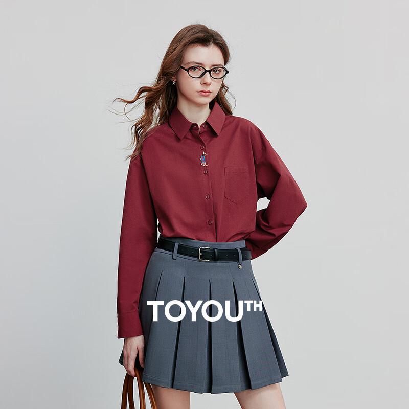 Chuyu Women s Embroidered Cotton Long-Sleeve Shirt L