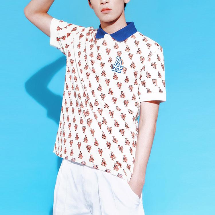 New MLB Los Angeles Dodgers Polo Shirt Unisex White 3LPQM0133-07CRS