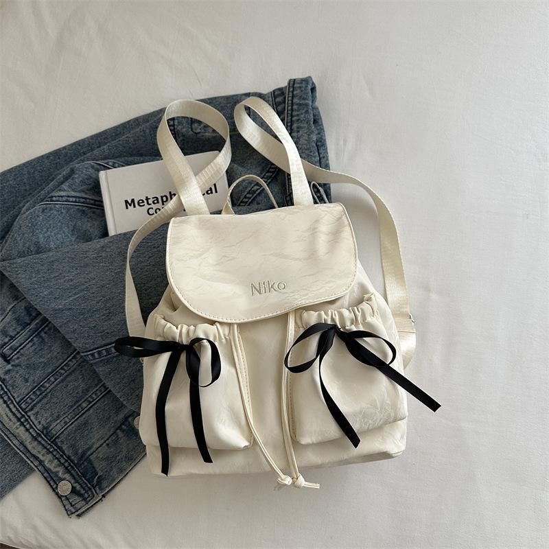 High-end Style Bow Tie Double-shoulder Bag, Fashionable Travel Bag, Backpack, Student Casual Schoolbag