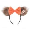 Fashion New Brown Beauty And Beast Mouse Ears Headband 5" Headwear Boys Girls Festival Party Hair Accessories Women Gift