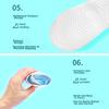 NOLANSEND Rain Shoe Covers with Thickened Soles, Portable, Wear-Resistant, Transparent Flat-Bottom White, Suitable for Size 43-44