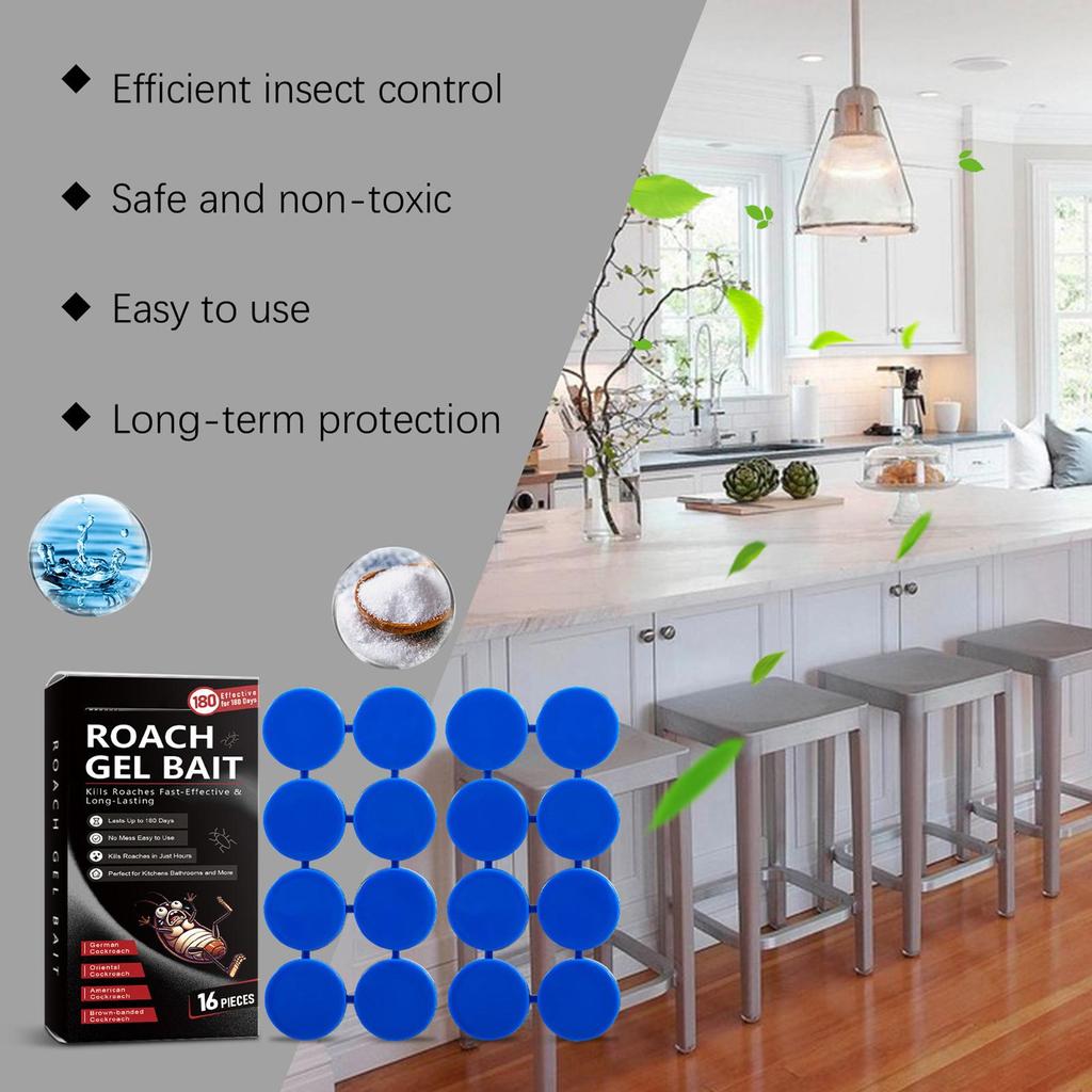 16Pcs Killing Cockroaches Glue Trap Bait Roach Killer Anti Cockroach Trap Centipedes Crickets Cockroach Convenient Sticker