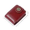 Portable Mini Makeup Bag PU Leather Vintage Lipstick Packet with Mirror Cosmetic Accessories Storage Pouch for Women Girls
