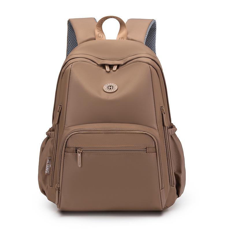 Schoolbag backpack women's 1011 new large-capacity computer bag multi-pocket college student schoolbag can be set with tie rod travel backpack