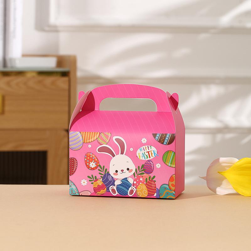 4pcs Cute Rabbit Paper Candy Box Kids Birthday Party Decorations Happy Easter Party Supply