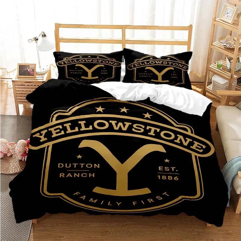 Yellowstone Fashion Digitaldruck Bettwäsche Set Bettbezug Steppdecke Bett Einzel Twin Full Queen Jugend Kinder Mädchen Jungen Geschenk