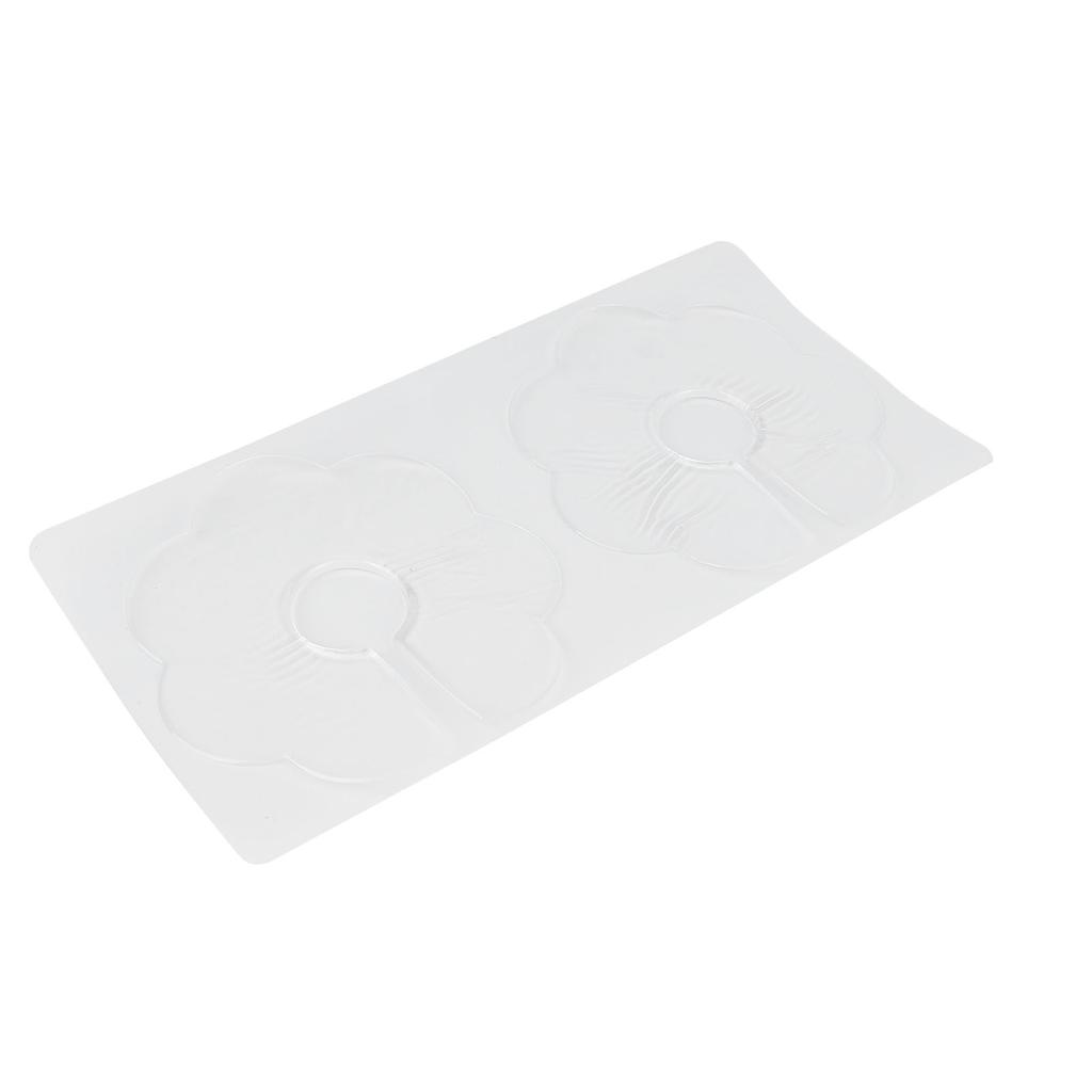 2pcs Flower Shaped Silicone Chest Wrinkle Pad Household Reusable Chest Anti Wrinkle Patch