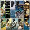 Carp Fish Fishing Rod Hook Soft Cover for Samsung Galaxy S25 Edge S26 S24 S23 Ultra Phone Case S22 S21 Plus S20 FE Print Pattern
