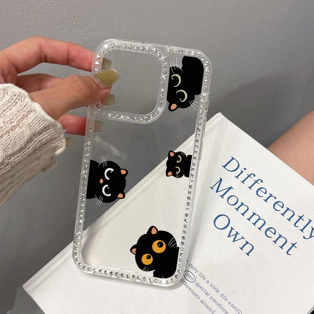 Bracelet Chain Phone Case For iPhone 17 16 15 13 14 for 17Air 17 12 14 16 Pro 17 14 16 Pro Max Sparking Diamond Cute Pattern Hard Cover With Lanyard