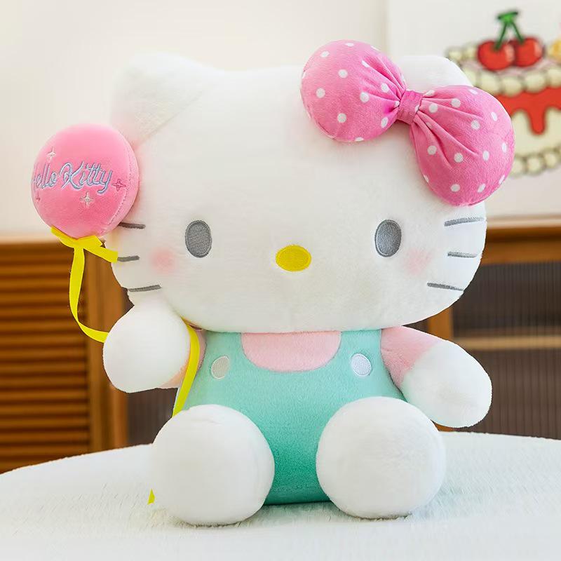 Kiki Cat Plush Toy: Cute Balloon Kitten Doll Ornament and Cushion for Girls