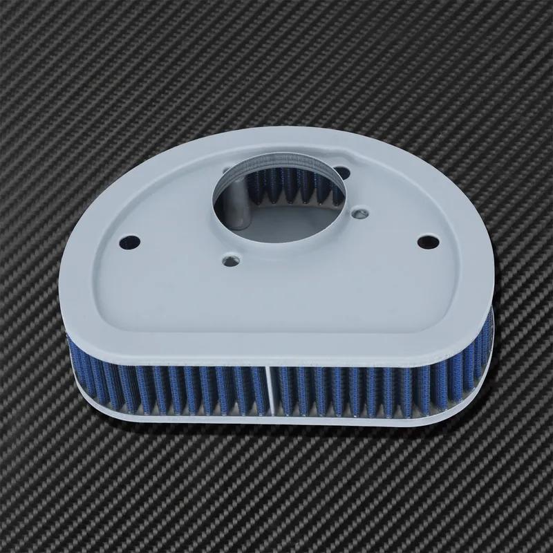 Motorluchtfilter Inlaat Blauw Element Reiniger Voor Harley Touring Road Glide Softail Classic Breakout Fat Boy Dyna Low Rider