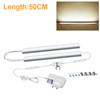 50CM Dimmbare LED Bar Lampe 12V Touch Schalter Bar Lichter TV Schrank Kleiderschrank Bett Lampe LED Unter schrank Nacht Licht Für Küche Mit EU Stecker