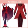 Exquisite Hazbin Hotel Alastor Cosplay Costume Set With Vibrant Red And Black Design