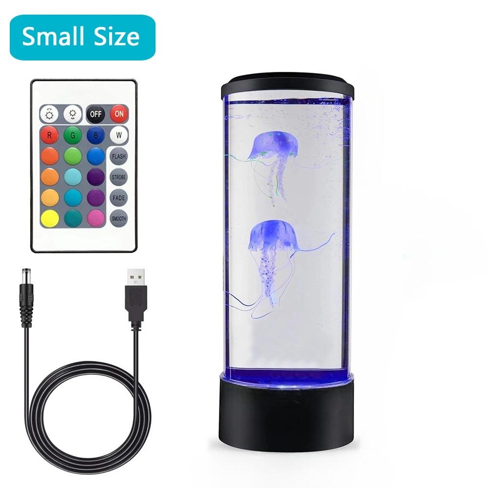 

Jellyfish Lamp LED Night Light Remote Control Color Changing Home Decoration Lights Aquarium Birthday Gift for Kids USB Charging With USB Cable