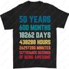 Vintage 1975 Original Mens 50th Birthday TShirt  50 Years of Legacy Cotton Retro Gift Oneck Male Unisex Adult Style Tops