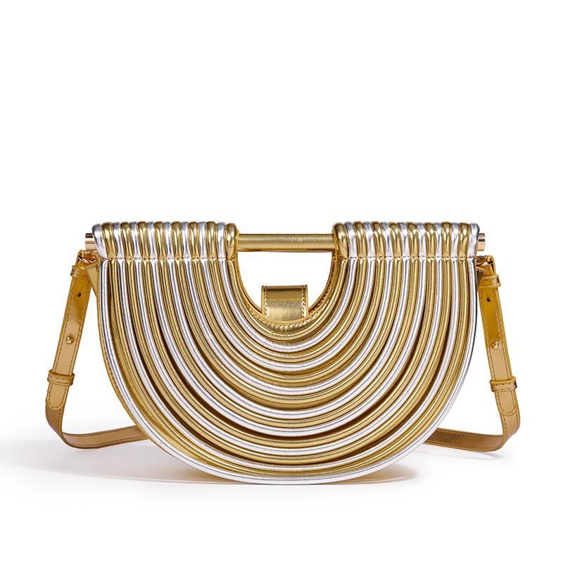 Noodle Bag, High-End Fashion, Hand-Woven Bag, One Shoulder Crossbody Clutch Bag, Women